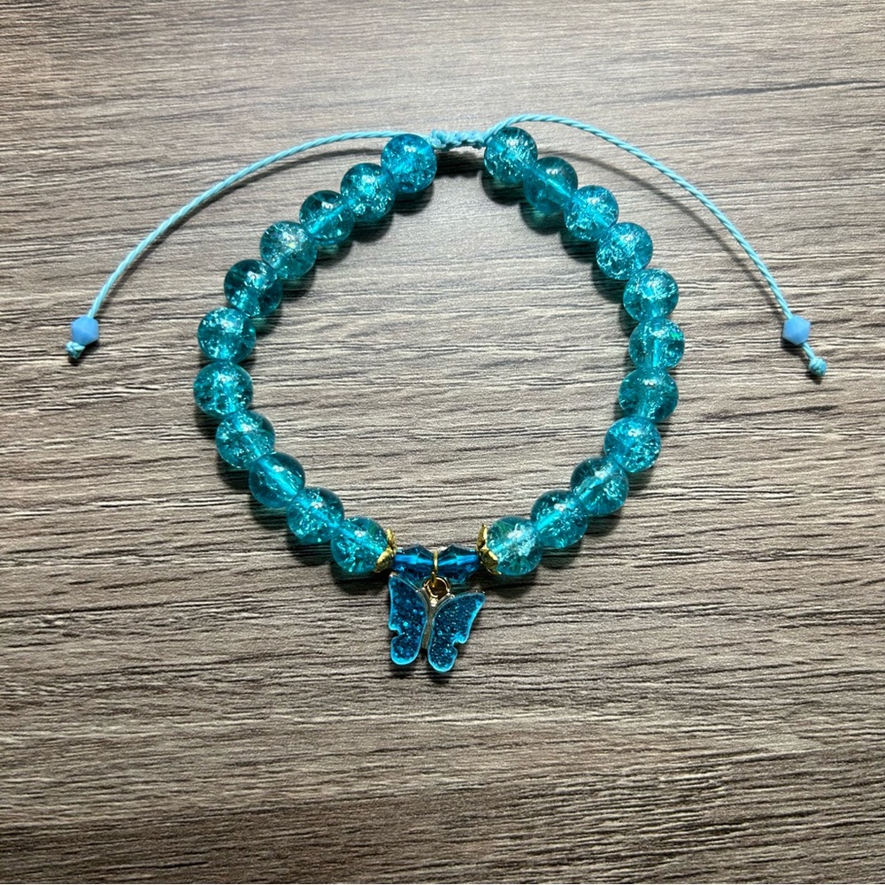 Baby Blue butterfly bracelet